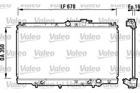 Valeo 734109 Kühler, Motorkühlung