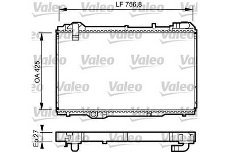 Valeo 734285 Kühler, Motorkühlung
