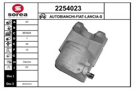 EAI 2254023 AUTOBIANCHI-FIAT-LANCIA-SEAT-ZASTAVA