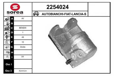 EAI 2254024 AUTOBIANCHI-FIAT-LANCIA-SEAT-ZASTAVA
