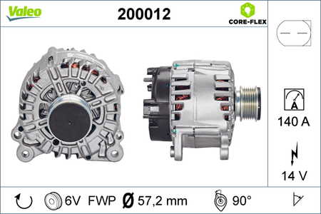 Valeo Lichtmaschine, Generator VALEO CORE-FLEX-0