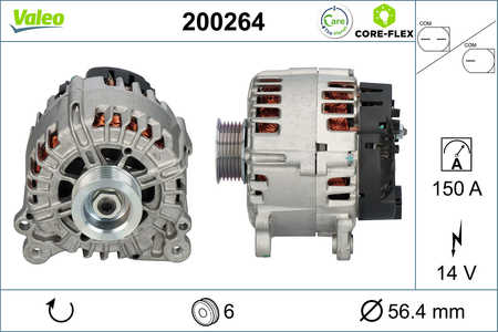 Valeo Dynamo / Alternator VALEO CORE-FLEX-0