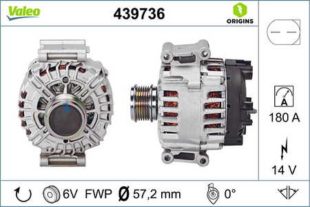 Valeo Alternador VALEO ORIGINS NEW OE TECHNOLOGY-0