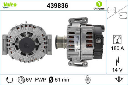 Valeo Lichtmaschine, Generator VALEO ORIGINS NEW OE TECHNOLOGIE-0