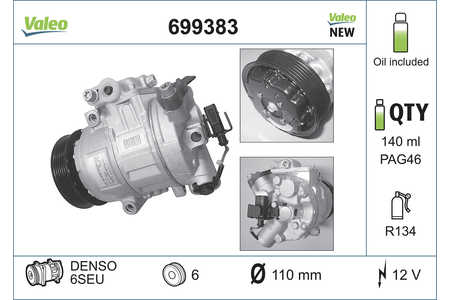 Valeo Compressor, airconditioning VALEO CORE-FLEX-0