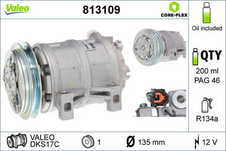 Valeo Compressore, Climatizzatore VALEO ORIGINS NEW OE TECHNOLOGY-0
