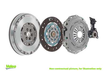 Valeo Kit frizione FULLPACK DMF (CSC) with High Efficiency Clutch-0