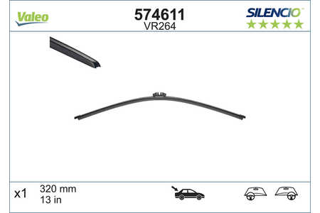 Valeo Wischblatt, Scheibenwischer SILENCIO REAR-0