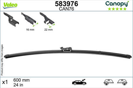 Valeo Wischblatt, Scheibenwischer CANOPY-0