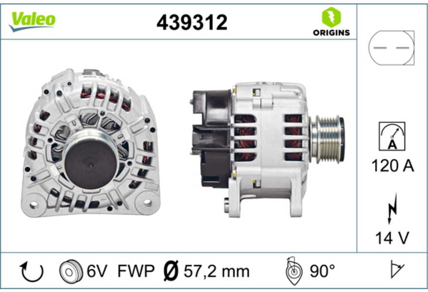 Valeo Alternador VALEO ORIGINS NEW OE TECHNOLOGY-0