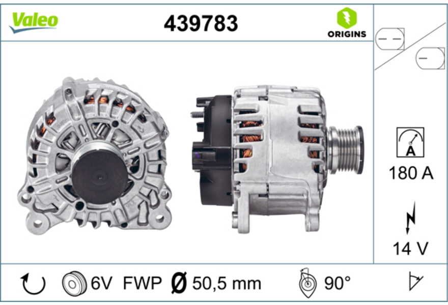 Valeo Alternador VALEO ORIGINS NEW OE TECHNOLOGY-0