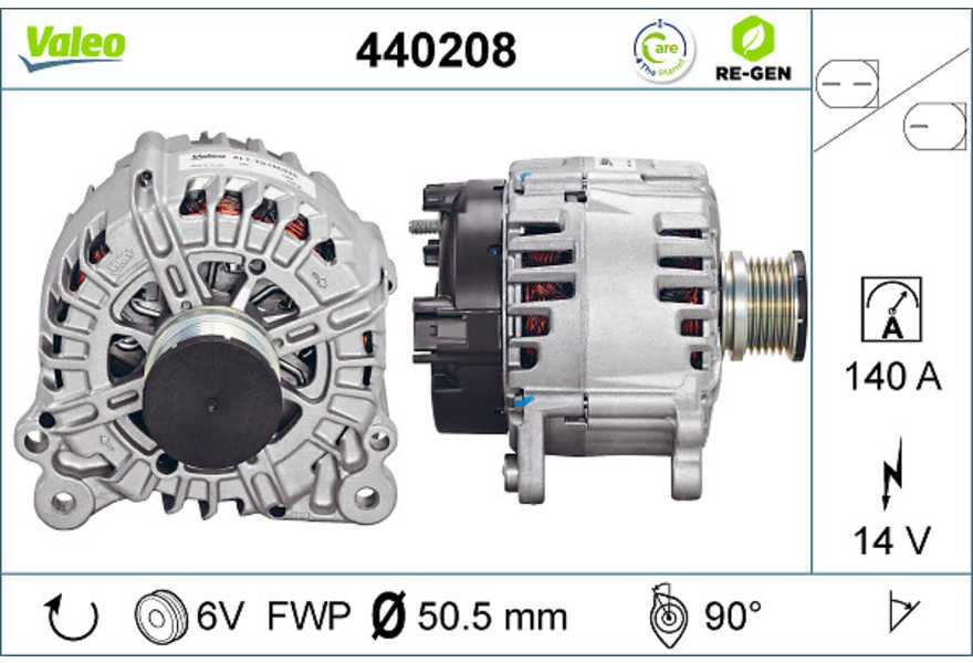 Valeo Dynamo / Alternator VALEO RE-GEN REMANUFACTURED-0