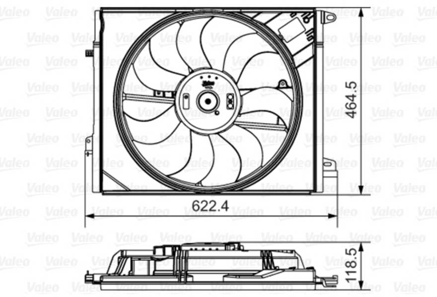 Valeo Ventilateur, refroidissement du moteur-0