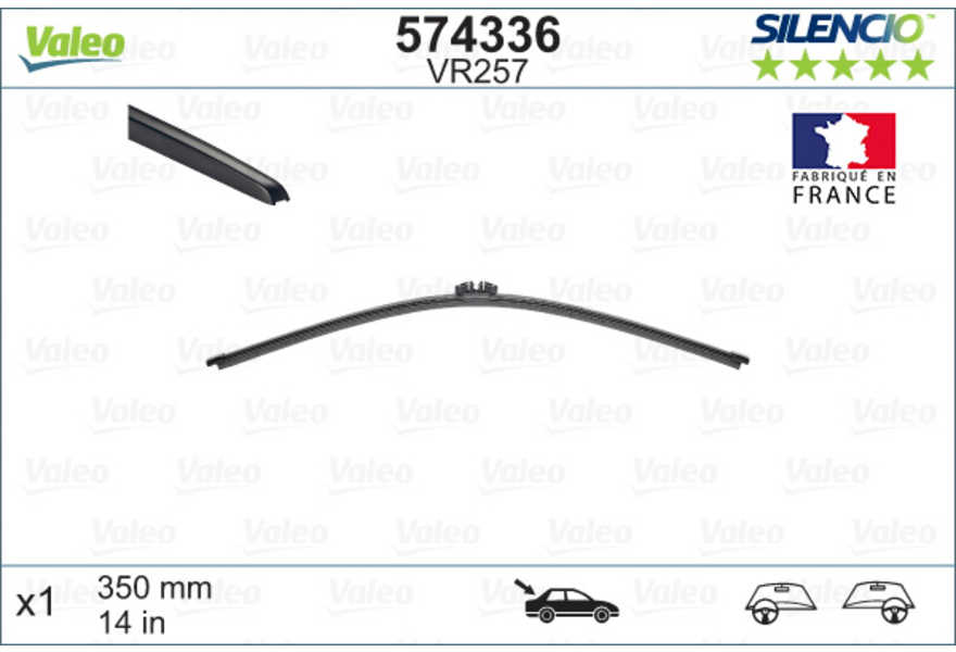 Valeo Balai d'essuie-glace SILENCIO REAR-0
