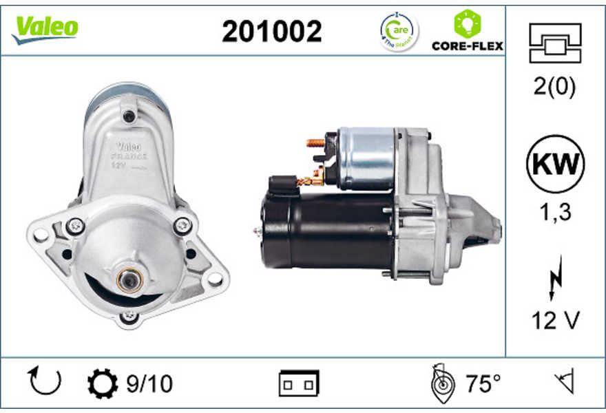 Valeo Startmotor / Starter VALEO CORE-FLEX-0