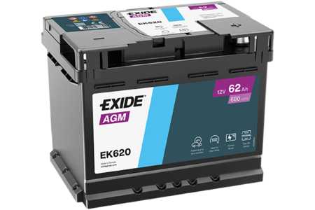 EXIDE Batterie, Starterbatterie, Akkumulator AGM-0