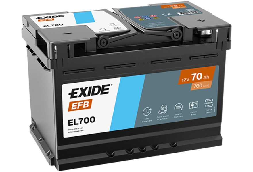 EXIDE Batterie, Starterbatterie, Akkumulator EFB-0