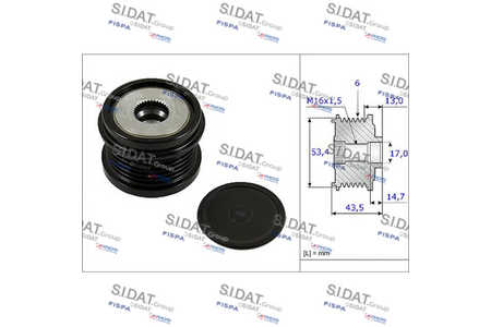 Sidat-Fispa Dispositivo ruota libera alternatore-0