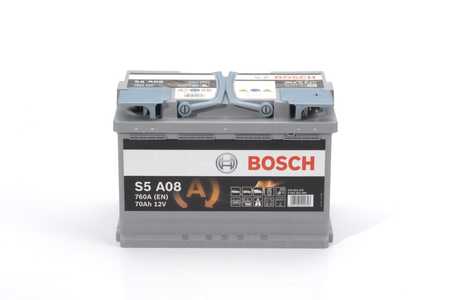 Bosch Batterie, Starterbatterie, Akkumulator S5A AGM-0