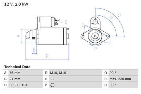 Bosch Startmotor / Starter-0