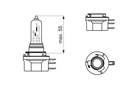 Bosch Gloeilamp, koplamp Pure Light WS-0