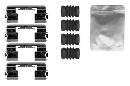 Bosch Kit de accesorios, pastillas de frenos-0