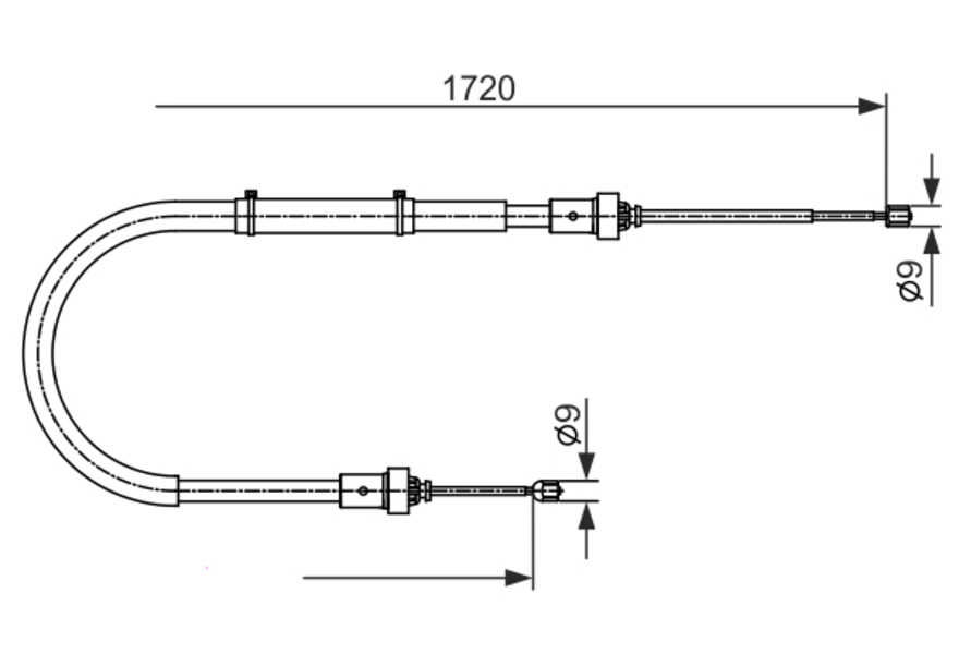Bosch Feststellbremsen-Seilzug-0