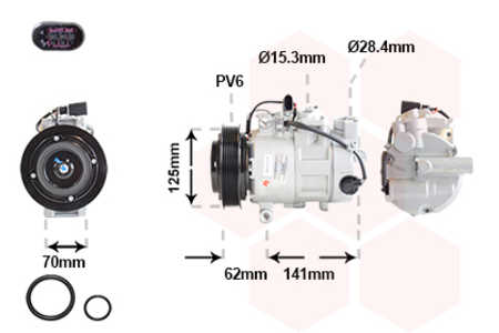 Van Wezel Kältemittelkompressor, Klimakompressor-0