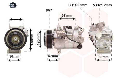 Van Wezel Kältemittelkompressor, Klimakompressor-0