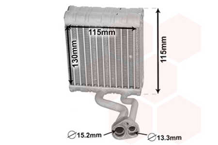 Van Wezel Evaporador, aire acondicionado-0