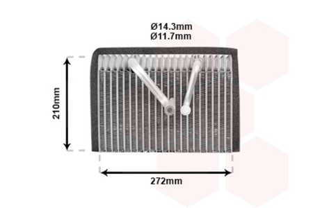 Van Wezel Evaporador, aire acondicionado-0