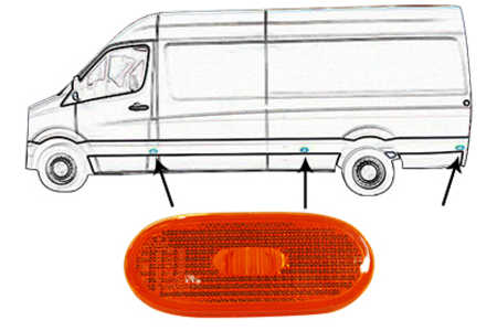 Luces de posición laterales de iluminación Trucktec automotive 02.58.370