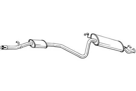 Auspuff ab KAT Fiat Seicento 0.9 1.1 29kW 40kW 1998-2002 Endschalldämpfer
