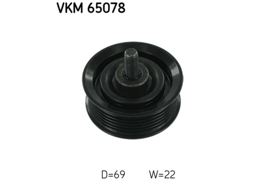 SKF Geleide rol/omdraairol, Poly V-riem-0