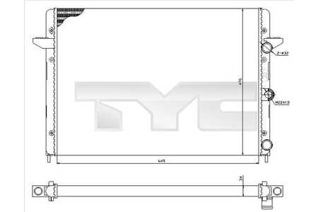 TYC Radiatore, Raffreddamento motore-0