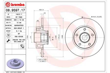 Brembo Discos de freno PRIME LINE - With Bearing Kit-0