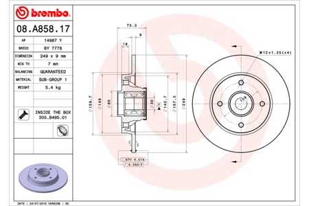 Brembo Dischi freno PRIME LINE - With Bearing Kit-0