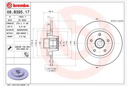 Brembo Discos de freno PRIME LINE - With Bearing Kit-0