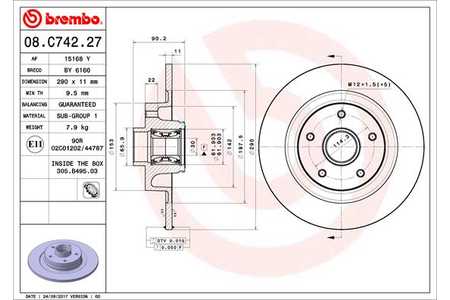 Brembo Bremsscheiben PRIME LINE - With Bearing Kit-0