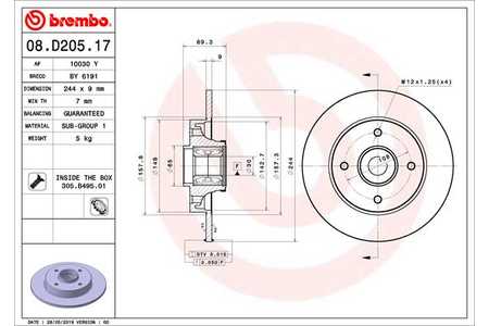 Brembo Dischi freno PRIME LINE - With Bearing Kit-0