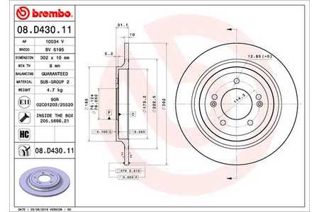 Brembo Discos de freno PRIME LINE - UV Coated-0
