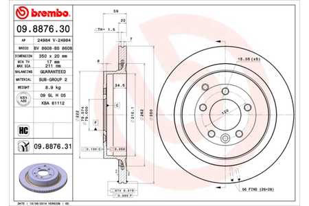Brembo Discos de freno PRIME LINE - UV Coated-0
