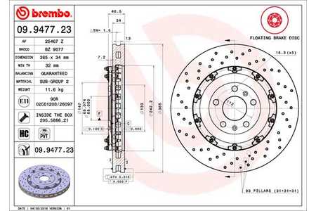 Brembo Discos de freno PRIME LINE - Floating-0
