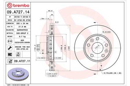 Brembo Achterlicht PRIME LINE - UV Coated-0