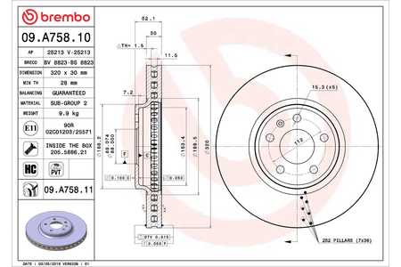 Brembo Achterlicht PRIME LINE - UV Coated-0