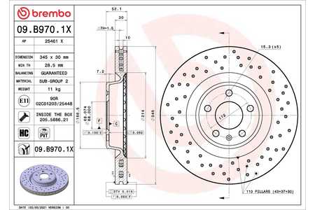 Brembo Achterlicht XTRA LINE - Xtra-0