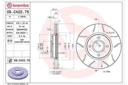 Brembo Heckleuchte, Rücklicht XTRA LINE - Max-0