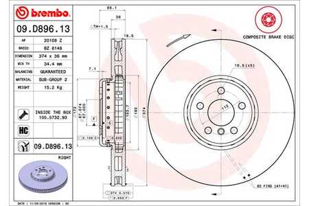 Brembo Discos de freno PRIME LINE - Composite-0