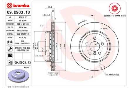 Brembo Discos de freno PRIME LINE - Composite-0