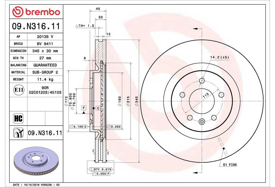 Brembo Bremsscheiben PRIME LINE - UV Coated-0